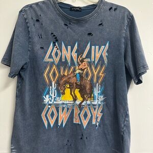 Zutter Distressed Gray Graphic Tee